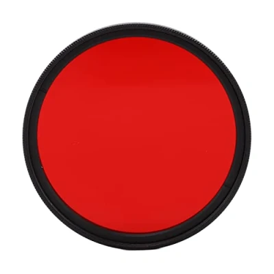 Abbildung von 55 mm Objektivfilter, Kamera Brille, roter Filter, optisches Glas, Rotfilter, kratzfest, mehrschichtige (55 mm) und Fotofilter, Kamerafilter für Kameraaufnahmen