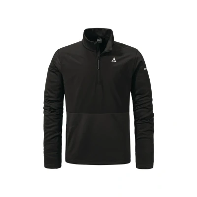 Abbildung von Schöffel Herren Jersey Style Salza MNS, schnelltrocknendes Radtrikot mit Rückentasche, wärmendes MTB Jersey, Funktionsshirt integriertem Brillentuch, black, 52