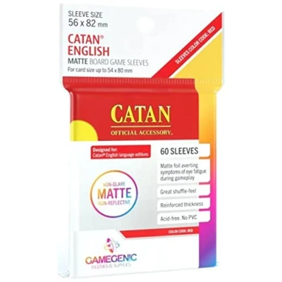 Abbildung von GAMEGEN!C Matte Catan Sized Sleeves 56 x 82 mm (60), Colour Clear (GGS10073ML)