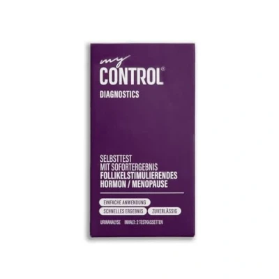 Abbildung von my Control Diagnostics Selbsttest mit Sofortergebnis Menopause Test FSH/Menopause Einfaches Teste für Zuhause