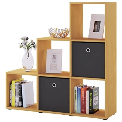 Abbildung von VCM Standregal Holz Stand Treppenregal Regal 6 Fächer Nitas, 1 tlg.