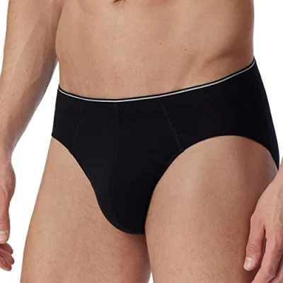 Abbildung von Schiesser Slip, Herren, Größe: Small, Schwarz