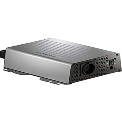Abbildung von DOMETIC DSP 1024 Sinus Wechselrichter, 1.000 W, 24 V I Mobile &quot;Steckdose&quot; für unterwegs, Spannungswandler, Umwandler, silber,schwarz