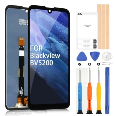 Abbildung von ARSSLY Ersatzbildschirm für Blackview BV5200/BV5200 PRO LCD Display Touchscreen Digitazer Assembly Ersatz mit Reparatur Set (Schwarz)