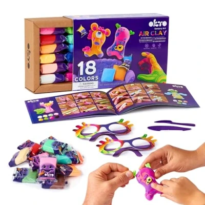 Abbildung von Okto 18 colors set with air clay