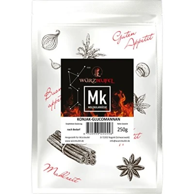 Abbildung von Konjak Glucomannan, E425 ii, Konjakmehl, Konjakwurzel Extrakt, Teufelszunge, Konjac Gum 36.000cps. Beutel 250g.