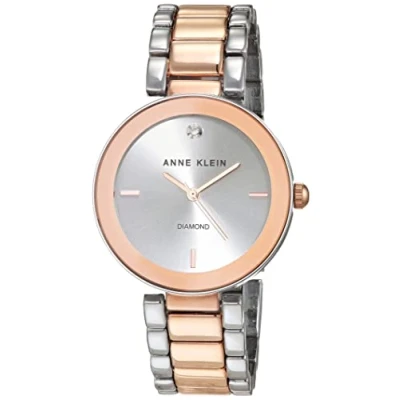 Abbildung von Anne Klein Damen Armbanduhr mit echtem Diamant Zifferblatt