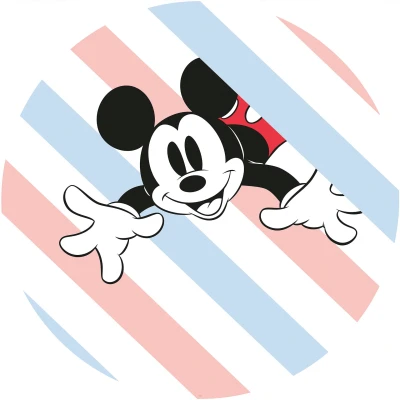 Abbildung von Komar Wandtattoo &quot;selbstklebendes Vlies Mickey Hang in There Größe 125 x cm&quot;, (1 St.), rund und selbstklebend