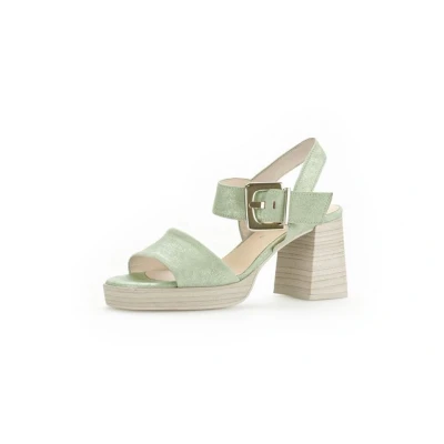 Abbildung von Gabor Damen Riemchensandalen, Frauen Sandalen,Sommerschuhe,Freizeitschuhe,offene Schuhe,Strandschuhe,Sandaletten,Absatz,Mint,37 EU / 4 UK