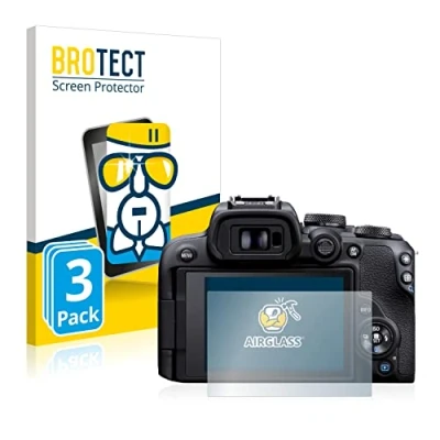 Abbildung von BROTECT Schutzglas für Canon EOS R10 (3 Stück) Schutzfolie Panzer Folie Glas [Extrem Kratzfest 9H, Anti Fingerprint, Ultra Transparent]