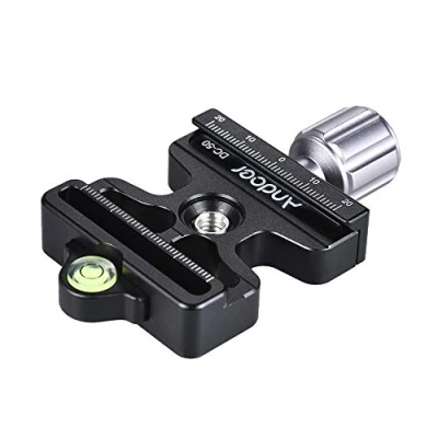 Abbildung von Andoer DC 50 Schnellwechselplatte Set Schnellverschluss Klemm Adapter + Schnellverschlussplatte P200 kompatibel für Manfrotto 501 500AH 701HDV 503HDV Q5