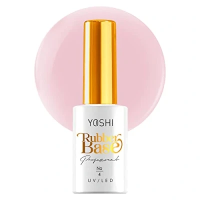 Abbildung von Yoshi Rubber Base 10 ml Gummibasis für Nägel Kautschuk Nagelbasis UV Nagellack Basis Langlebige Professionell Builder Elastische Nagel Grundierung Puderrosa