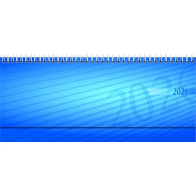 Abbildung von rido/idé Querterminbuch Mod. septant 2026 305x105 mm, Kunststoff, blau