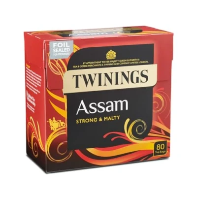 Abbildung von Twinings 80 Teebeutel (Assam) Schwarzer englischer Tee importiert von Shestore24