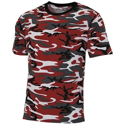 Abbildung von MFH US Streetstyle T Shirt Red Camo Größe 3XL