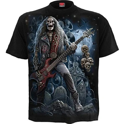 Abbildung von Spiral Grim Rocker T Shirt Schwarz 3XL