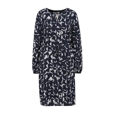Abbildung von comma casual identity MIT Binde Freizeitkleid, Damen, Größe: 38, Navy