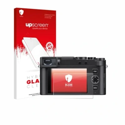 Abbildung von upscreen Schutzglas für Leica D Lux 8 Schutzfolie, Glas Folie [Klar, 9H Panzerschutz, Anti Fingerprint]