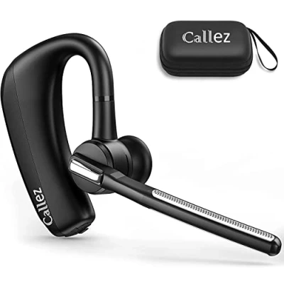 Abbildung von Headset Bluetooth mit CVC8.0 Dual Mikrofon Noise Cancelling, Kabellos Kopfhörer V5.0 Wireless Handy für iPhone Samsung Smartphone Autofahren Business Office, Klar Chat, Super Leicht