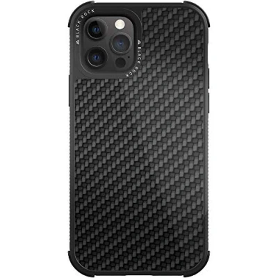 Abbildung von Black Rock Hülle Robust Case Real Carbon passend für Apple iPhone 12/12 Pro I Karbon Handyhülle, Fiber Cover (Carbon Schwarz)