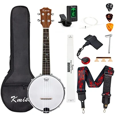 Abbildung von Kmise Banjolele Konzert Banjo Ukulele 4 Saiten (MI2562)