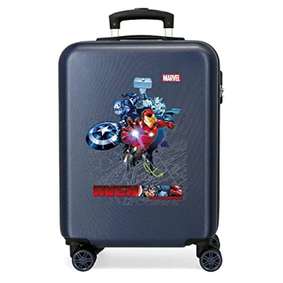 Abbildung von Marvel Avengers Armour Up Kabinenkoffer Blau 38x55x20 cms Hartschalen ABS Kombinationsschloss 34L 2,6Kgs 4 Doppelräder Handgepäck