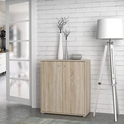 Abbildung von FORTE TEMPRA 2 Kommode mit Türen, Holzwerkstoff, Sonoma Eiche Dekor, (B x H T) 73,7 85,5 34,8 cm