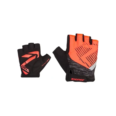 Abbildung von Ziener Kinder Cull Fahrrad /Mountainbike /Radsport Handschuhe Kurzfinger atmungsaktiv/dämpfend, Signal Peach, L