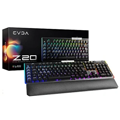 Abbildung von EVGA Z20 RGB Optical Mechanical Gaming Keyboard, Backlit LED, Switches (Linear) 811 W1 20DE K2 Black
