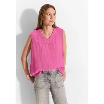 Abbildung von Cecil Struktur Top, Damen, Größe: Large, Pink