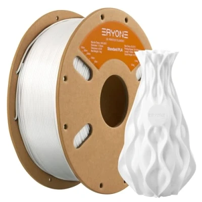 Abbildung von ERYONE PLA Filament 1.75 mm, 3D Drucker PLA, Maßgenauigkeit +/ 0,03 mm 1 kg/Spule, Weiß