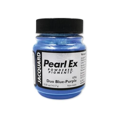 Abbildung von Pearl Ex Pigment by Jacquard, Creates Metallic or Pearlescent Effect, .5 Ounce Jar, Duo Blue Purple
