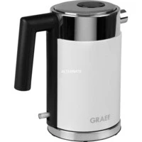 Abbildung von Graef Wasserkocher &quot;WK 401&quot;, 1 l, 1850 W, Edelstahl, weiß