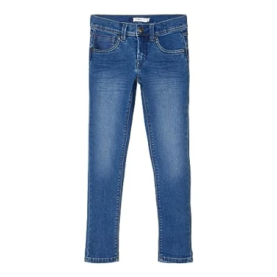 Abbildung von Name it Nkmrobin Dnmtax PANT Jeans Slim Fit für Kinder, Größe: 164, Blue denim