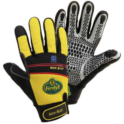 Abbildung von FerdyF. 1930 Non Slip 11 Clarino Kunstleder Montagehandschuh Groeße (Handschuhe): 11, XXL EN 388: Farbe: Schwarz
