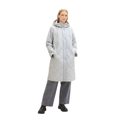 Abbildung von TOM Tailor Denim Wintermantel, Damen, Größe: Small, Silver grey
