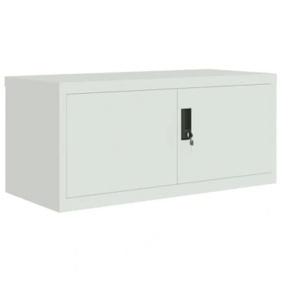 Abbildung von vidaXL Aktenschrank Hellgrau 90x40x40 cm Stahl (1 St)