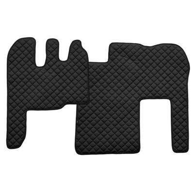 Abbildung von F CORE Eco Leather Q FL15 BLACK Fußmattensatz Leder 2 schwarz