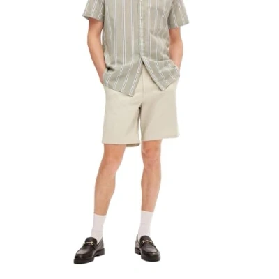 Abbildung von Selected Homme Slhregular BILL FLEX Shorts, Herren, Größe: Medium, Moonstruck