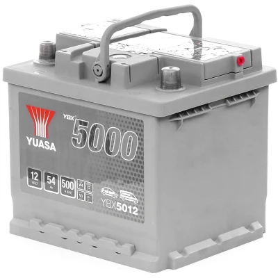 Abbildung von Yuasa YBX5012 12V 54Ah 500A Silber Hochleistungsbatterie