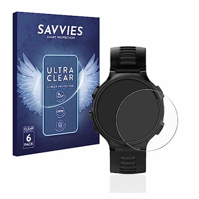 Abbildung von Savvies 6 Stück Schutzfolie für Garmin Forerunner 735XT Displayschutz Folie Ultra Transparent