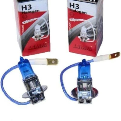 Abbildung von 2X Halogen H3 Scheinwerferlampe Birne 70W 24V Abblendlicht Fernlicht Glühlampen E Prüfzeichen Sockel PK22S Xenon Weiß