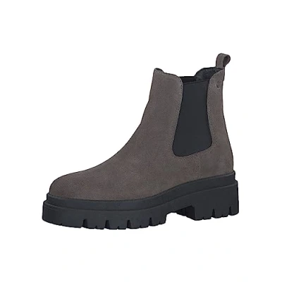 Abbildung von Tamaris Damen Leder Chelsea Boot grau Chelseaboots