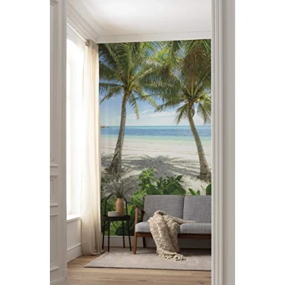 Abbildung von Komar Vliestapete &quot;Palmy Beach&quot;, 200x280 cm (Breite x Höhe), Wohnzimmer, Schlafzimmer