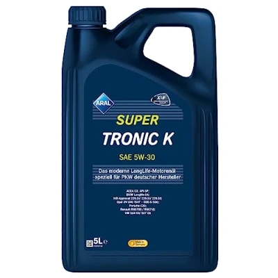 Abbildung von Aral Supertronic K 5W 30 5l Motoröl 15F477 MERCEDES BENZ: E Klasse Limousine, C AUDI: A4 B7 Avant, A6 C7 C5 Avant