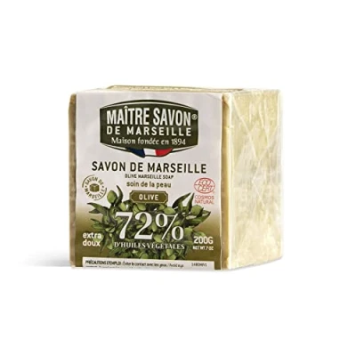 Abbildung von Maître Savon de Marseille, Hautpflege, Olivenölseife 200g, COSMOS zertifiziert