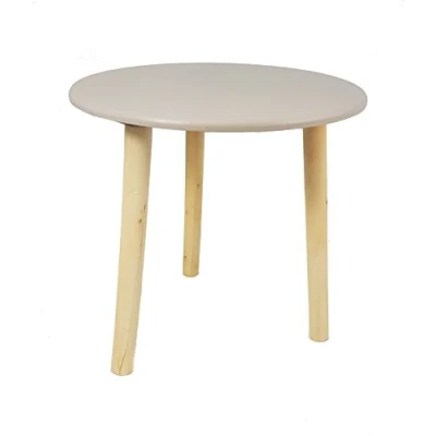 Abbildung von Spetebo Beistelltisch Holz My Home 30 cm taupe (Stück, 1 St., Beistelltisch), kleiner Blumenhocker für den Wohnbereich