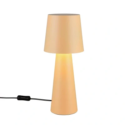 Abbildung von Trio Leuchten Tischleuchte Nubian 562900144, Metall Beige, exkl. 1x E27