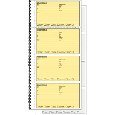 Abbildung von SIGEL Expres 30260 Terugbelboek, spiralisiert, holländisches Telefon Gesprächsnotizen / Memobuch 29,7x14 cm, 2x40 Blatt, aus nachhaltigem Papier