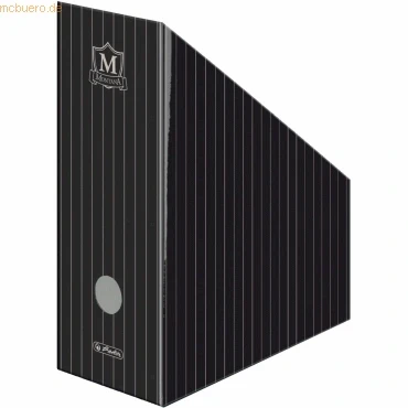 Abbildung von Herlitz Stehsammler A4 C4 Wellpappe breit schwarz Montana IV